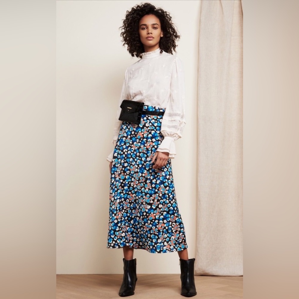 Fabienne Chapot | Leopard Blossom Claire Skirt | Size 40